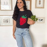 Strawberry Picking Knit T-Shirt - Love and Lee Apparel
