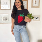 Strawberry Picking Knit T-Shirt - Love and Lee Apparel