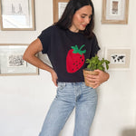 Strawberry Picking Knit T-Shirt - Love and Lee Apparel