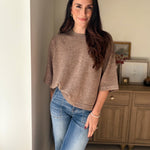 The Cedarwood 3/4 Sleeve Knit Pullover Sweater - Love and Lee Apparel