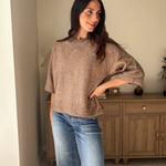 The Cedarwood 3/4 Sleeve Knit Pullover Sweater - Love and Lee Apparel