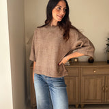 The Cedarwood 3/4 Sleeve Knit Pullover Sweater - Love and Lee Apparel