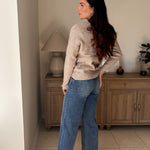 Camilla V-Neck Long Sleeve Knitted pullover - Love and Lee Apparel