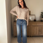 Camilla V-Neck Long Sleeve Knitted pullover - Love and Lee Apparel