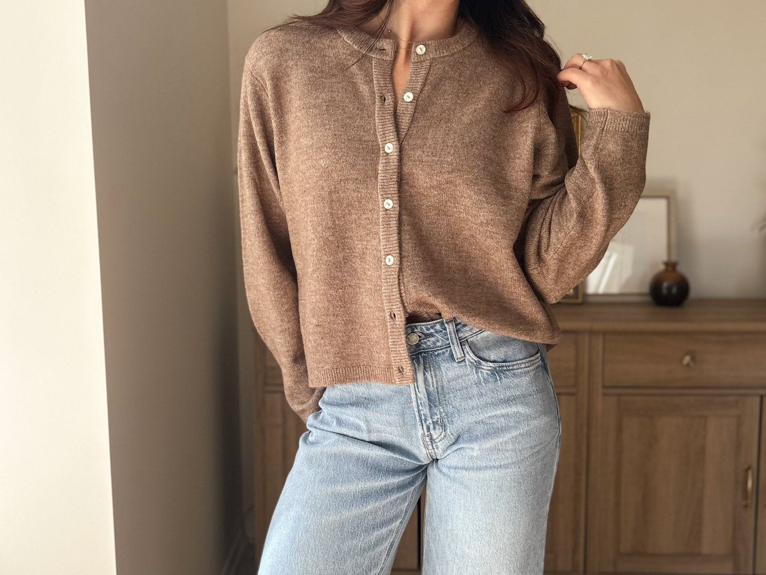 The Caribou Long Sleeve O-Neck Knit Cardigan - Love and Lee Apparel