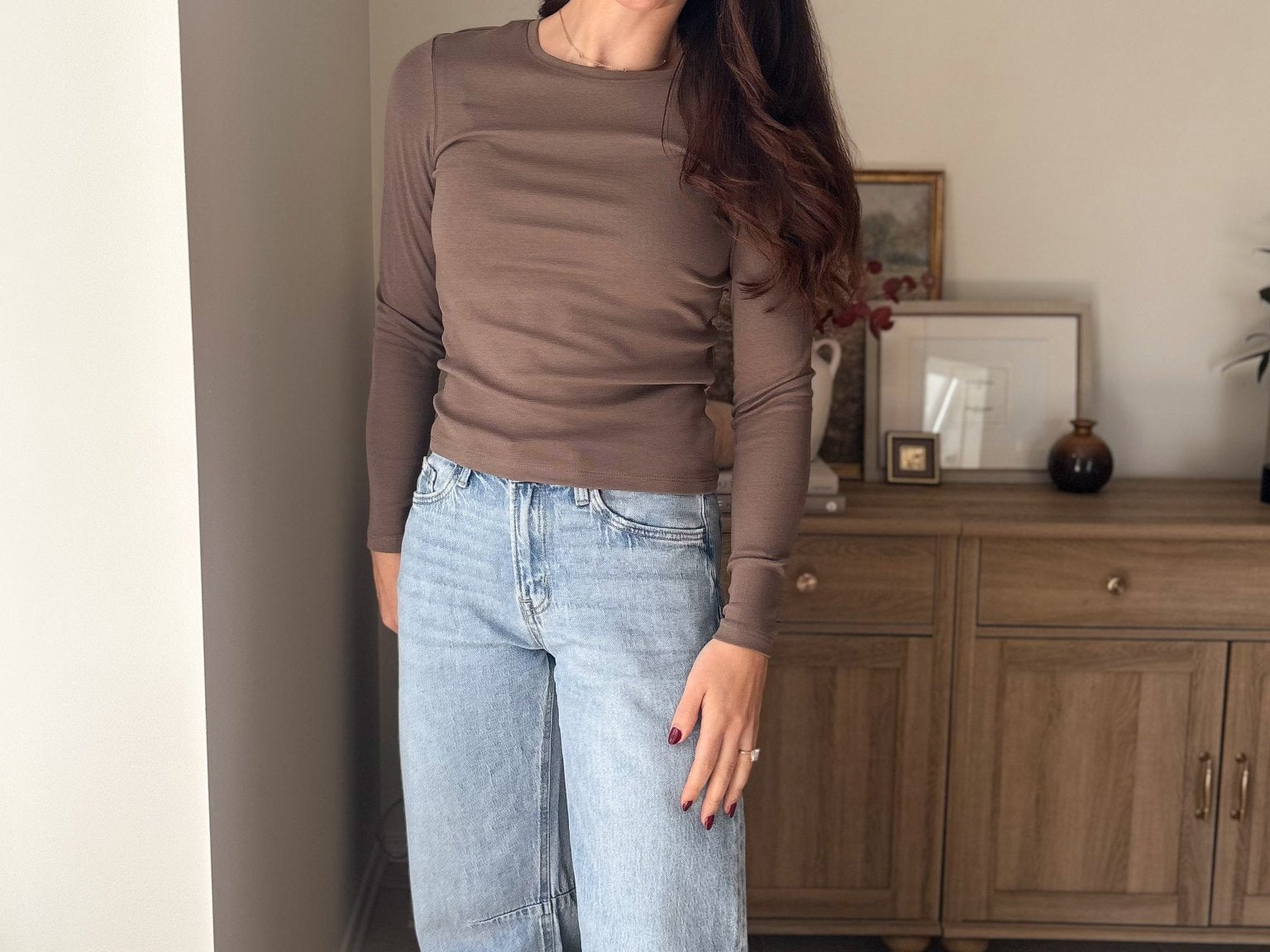 The Fallon O-Neck Long Sleeve Top - Love and Lee Apparel