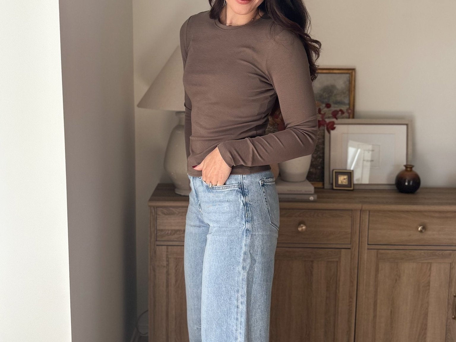 The Fallon O-Neck Long Sleeve Top - Love and Lee Apparel