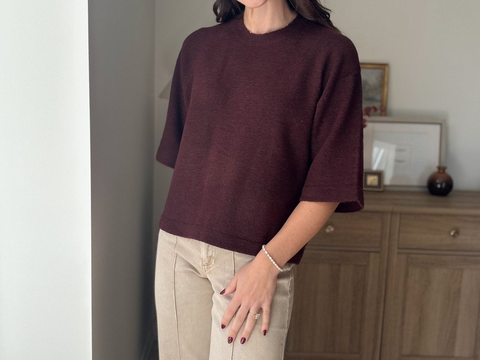 The Port Royale 3/4 Sleeve Knit Pullover Sweater - Love and Lee Apparel