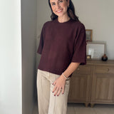 The Port Royale 3/4 Sleeve Knit Pullover Sweater - Love and Lee Apparel