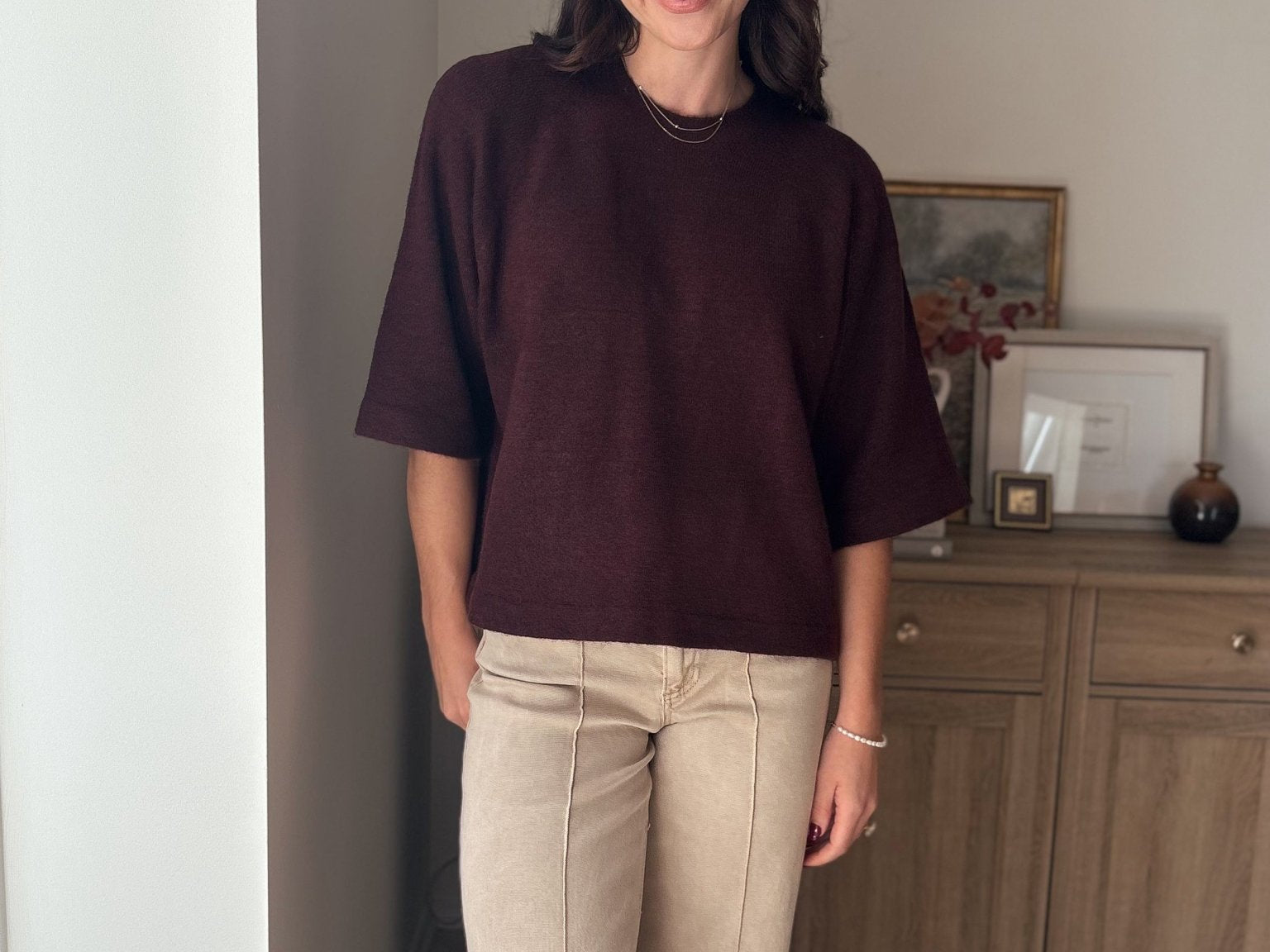 The Port Royale 3/4 Sleeve Knit Pullover Sweater - Love and Lee Apparel
