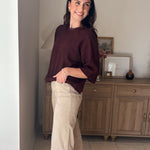 The Port Royale 3/4 Sleeve Knit Pullover Sweater - Love and Lee Apparel