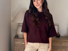 The Port Royale 3/4 Sleeve Knit Pullover Sweater - Love and Lee Apparel