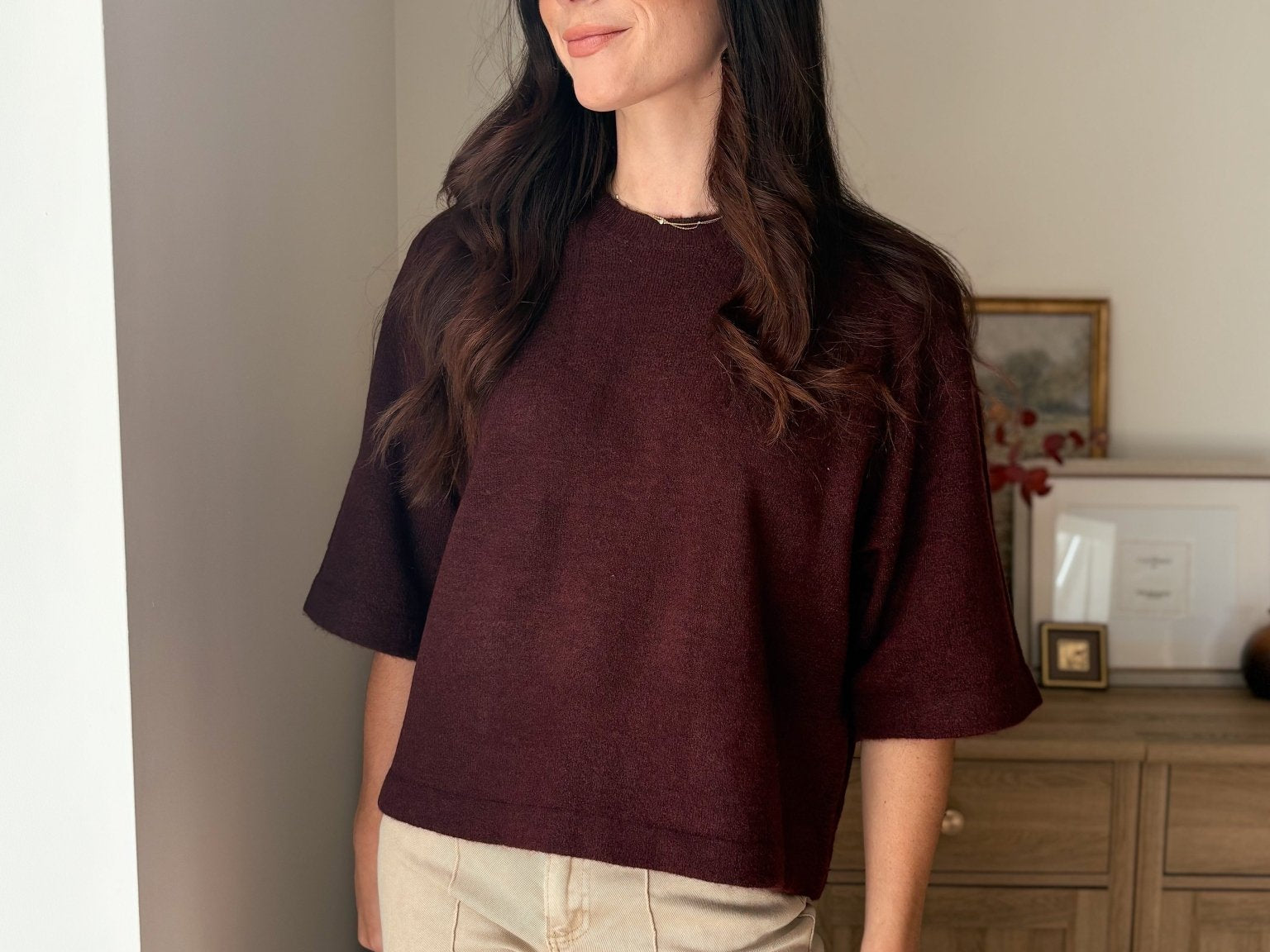 The Port Royale 3/4 Sleeve Knit Pullover Sweater - Love and Lee Apparel