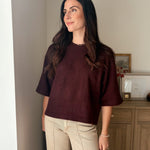 The Port Royale 3/4 Sleeve Knit Pullover Sweater - Love and Lee Apparel