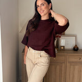 The Port Royale 3/4 Sleeve Knit Pullover Sweater - Love and Lee Apparel