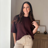 The Port Royale 3/4 Sleeve Knit Pullover Sweater - Love and Lee Apparel