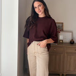 The Port Royale 3/4 Sleeve Knit Pullover Sweater - Love and Lee Apparel