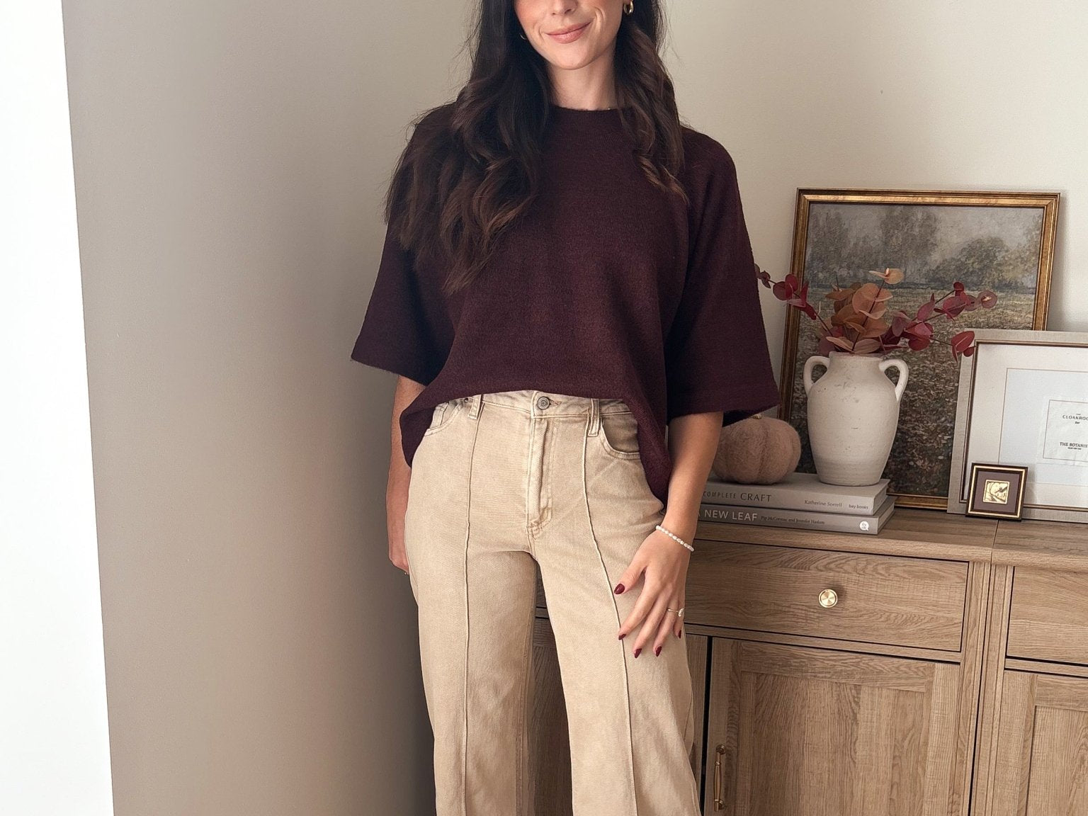 The Birchwood High Rise Wide Leg Pintuck Color Denim Pants - Love and Lee Apparel