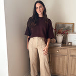 The Birchwood High Rise Wide Leg Pintuck Color Denim Pants - Love and Lee Apparel