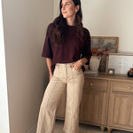 The Birchwood High Rise Wide Leg Pintuck Color Denim Pants - Love and Lee Apparel