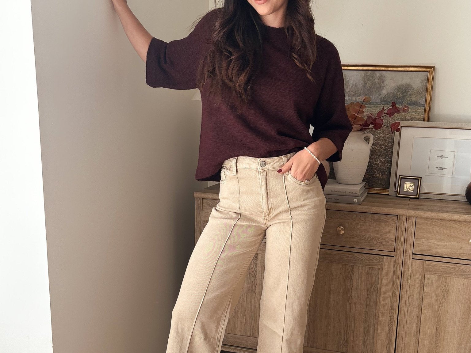 The Birchwood High Rise Wide Leg Pintuck Color Denim Pants - Love and Lee Apparel