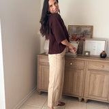 The Birchwood High Rise Wide Leg Pintuck Color Denim Pants - Love and Lee Apparel