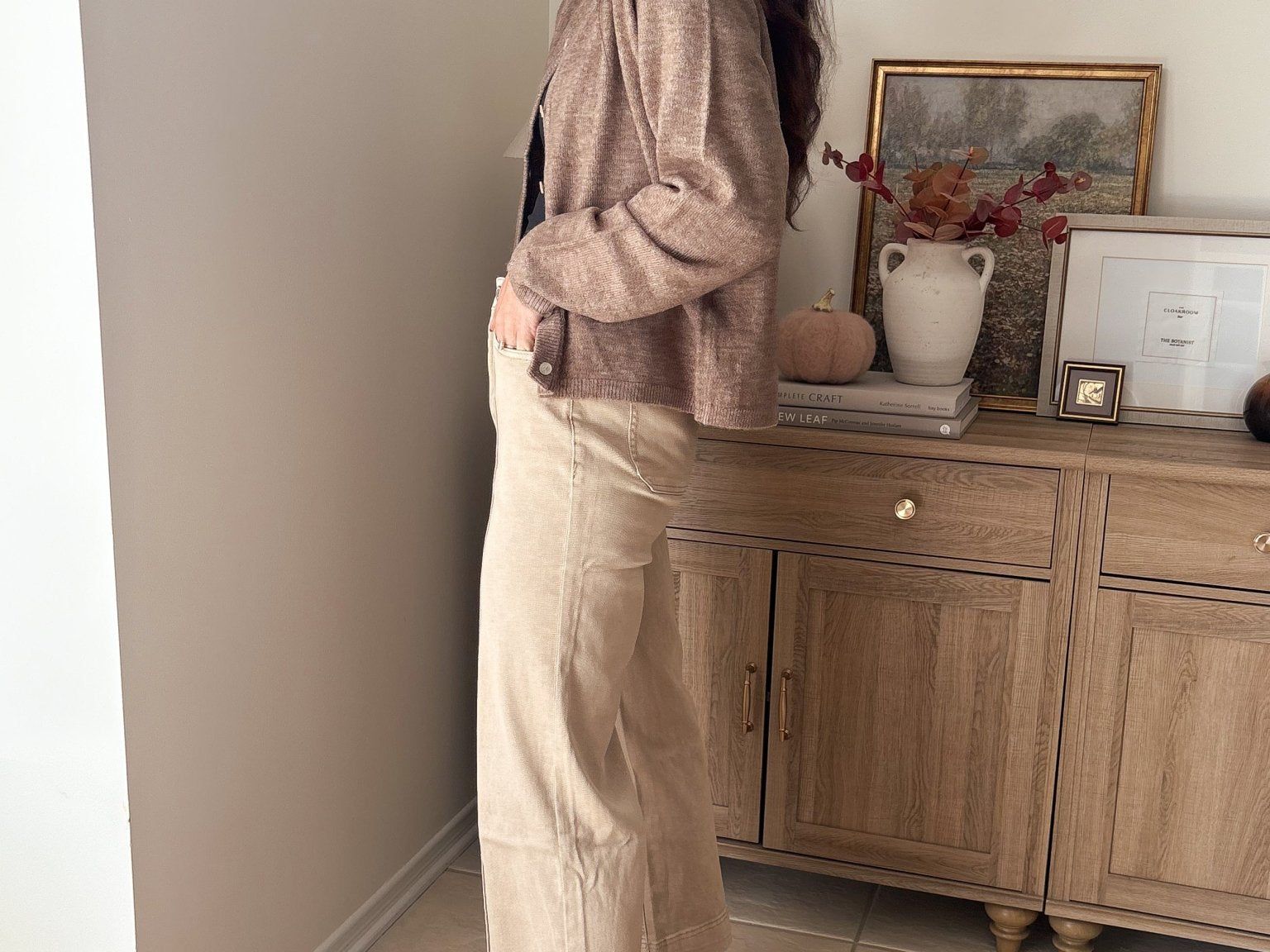 The Birchwood High Rise Wide Leg Pintuck Color Denim Pants - Love and Lee Apparel