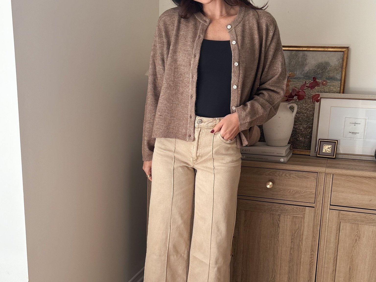 The Birchwood High Rise Wide Leg Pintuck Color Denim Pants - Love and Lee Apparel