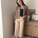 The Birchwood High Rise Wide Leg Pintuck Color Denim Pants - Love and Lee Apparel