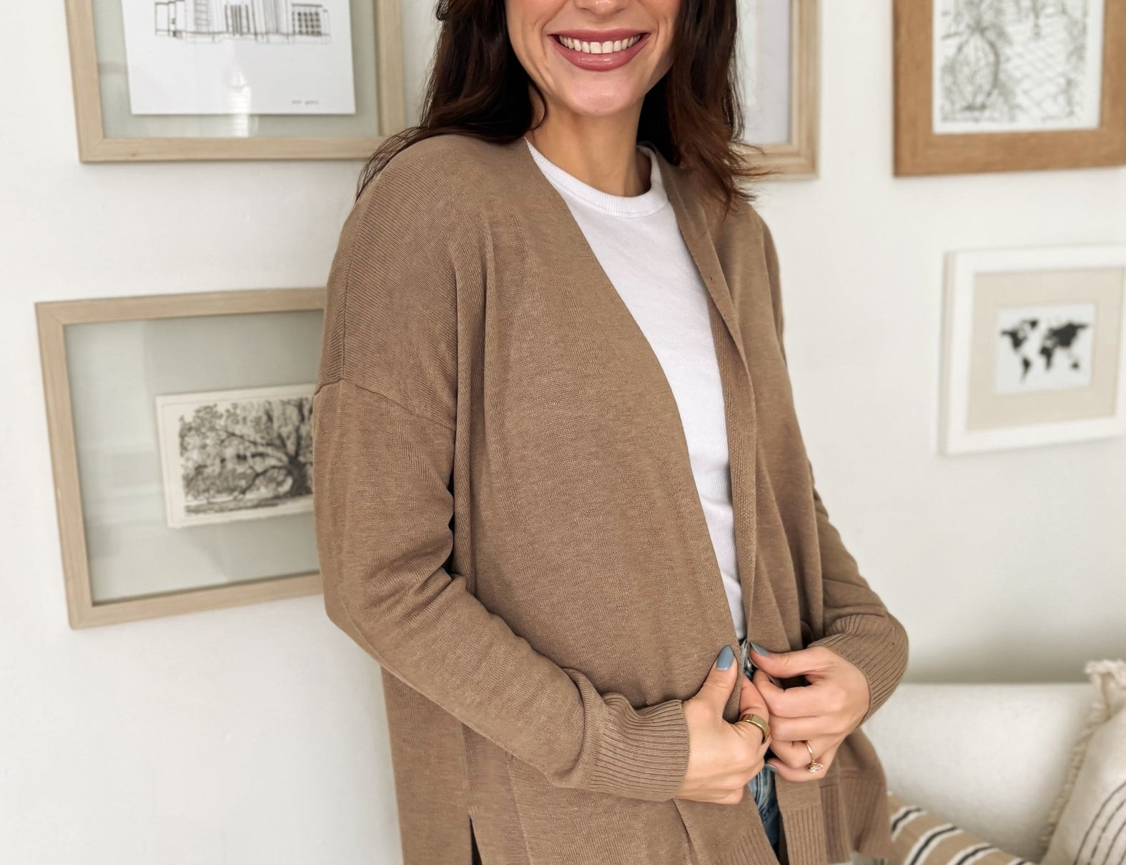 The Mika Open Front Knit Cardigan - Love and Lee Apparel