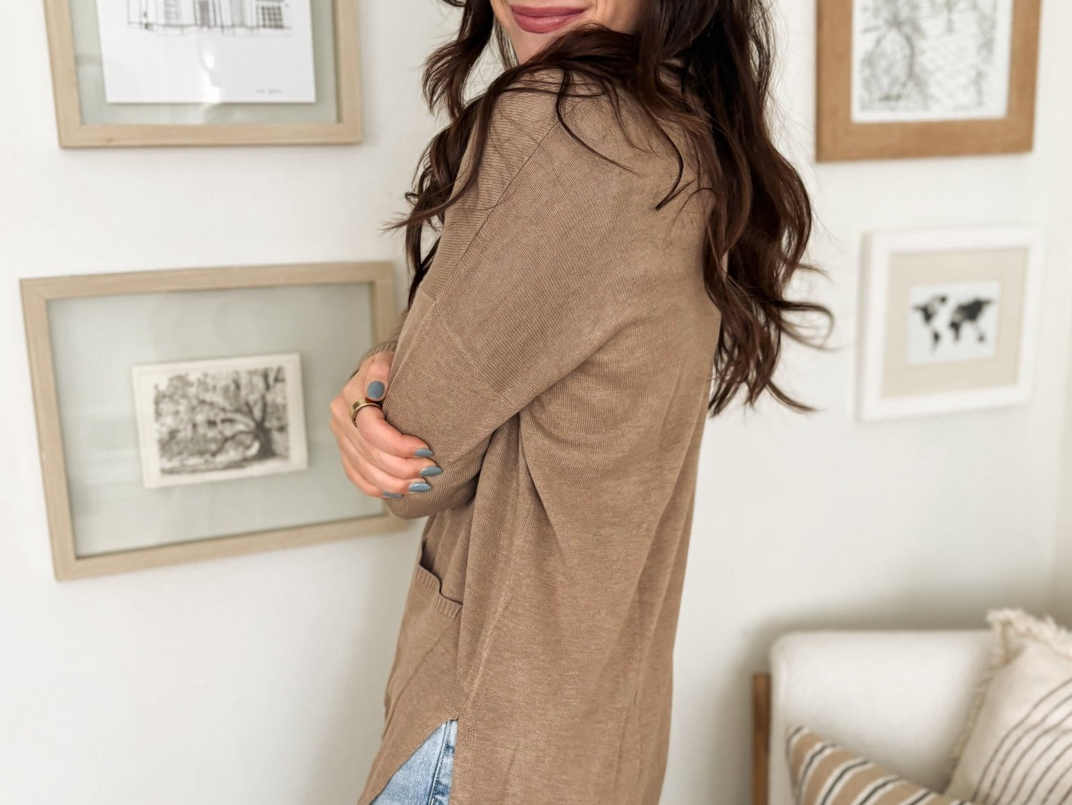 The Mika Open Front Knit Cardigan - Love and Lee Apparel