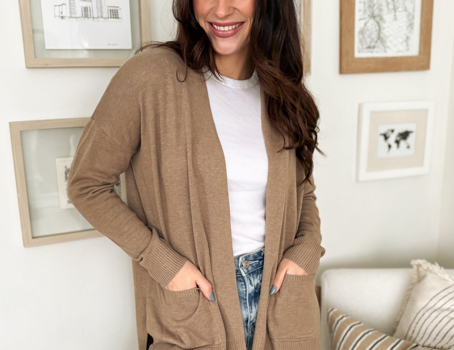 The Mika Open Front Knit Cardigan - Love and Lee Apparel
