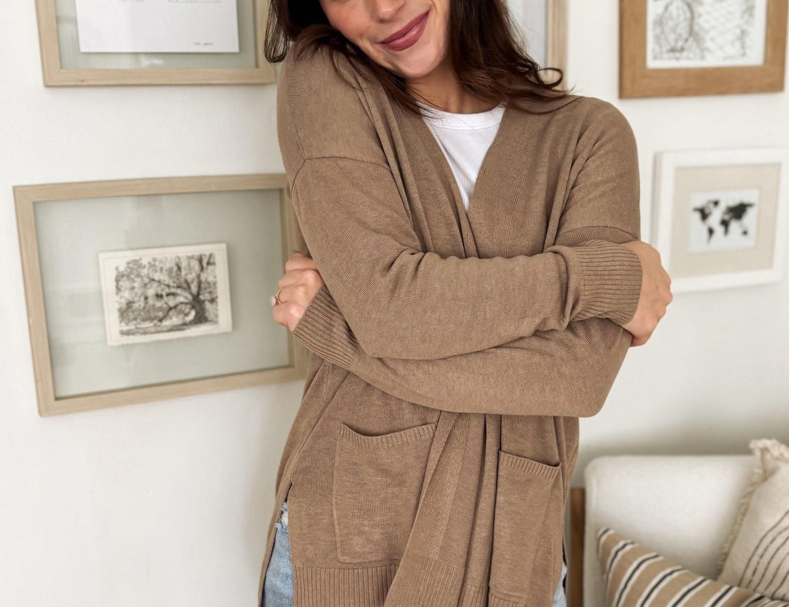 The Mika Open Front Knit Cardigan - Love and Lee Apparel