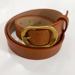 Vegan Leather Gold Buckle Belt - Love and Lee Apparel