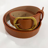 Vegan Leather Gold Buckle Belt - Love and Lee Apparel