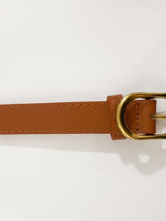 Vegan Leather Gold Buckle Belt - Love and Lee Apparel