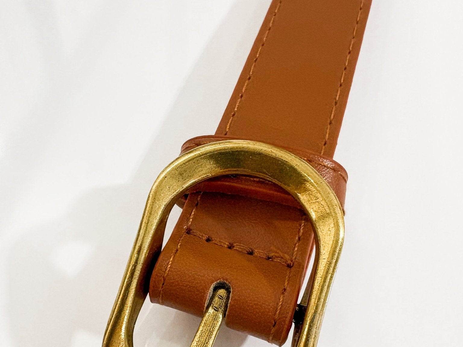 Vegan Leather Gold Buckle Belt - Love and Lee Apparel