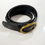 Vegan Leather Gold Buckle Belt - Love and Lee Apparel