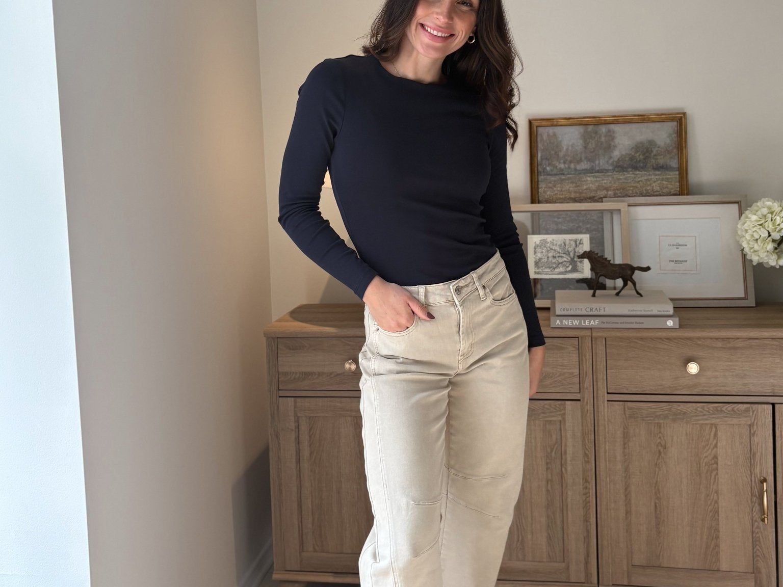 The 'Rory' Long Sleeve O-Neck Basic Tee - Love and Lee Apparel