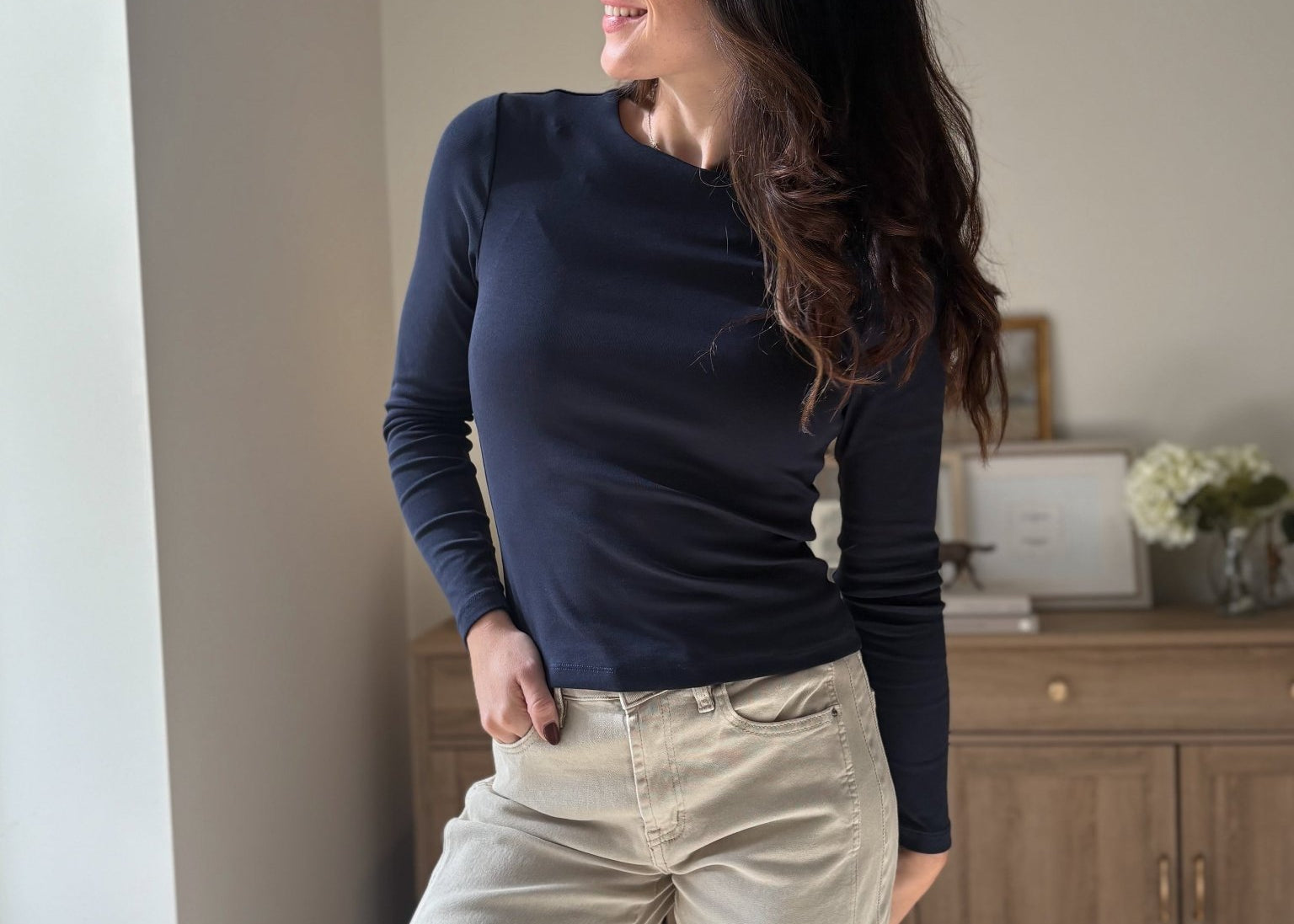 The 'Rory' Long Sleeve O-Neck Basic Tee - Love and Lee Apparel