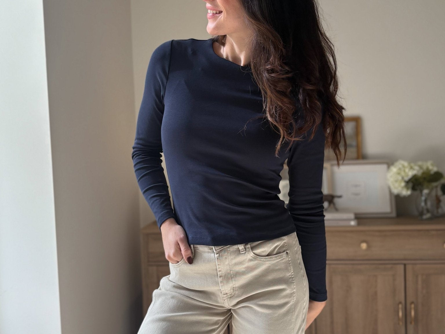 The 'Rory' Long Sleeve O-Neck Basic Tee - Love and Lee Apparel