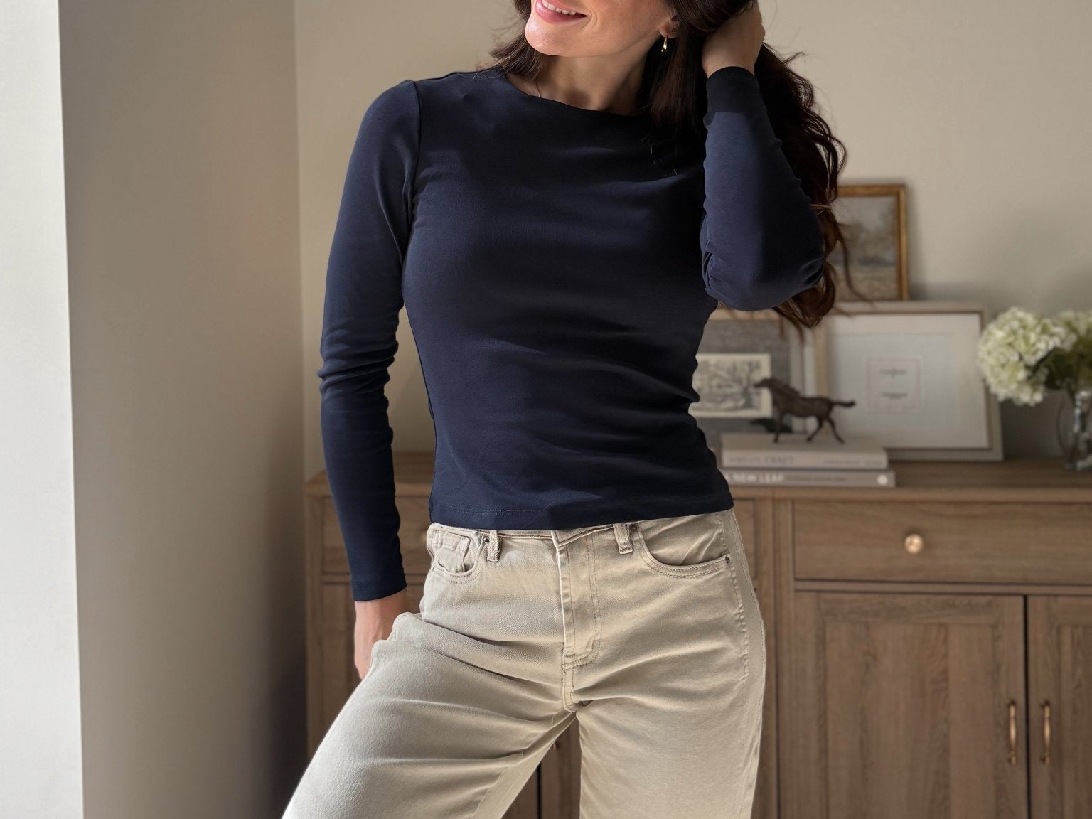 The 'Rory' Long Sleeve O-Neck Basic Tee - Love and Lee Apparel