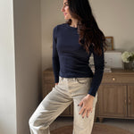 The 'Rory' Long Sleeve O-Neck Basic Tee - Love and Lee Apparel