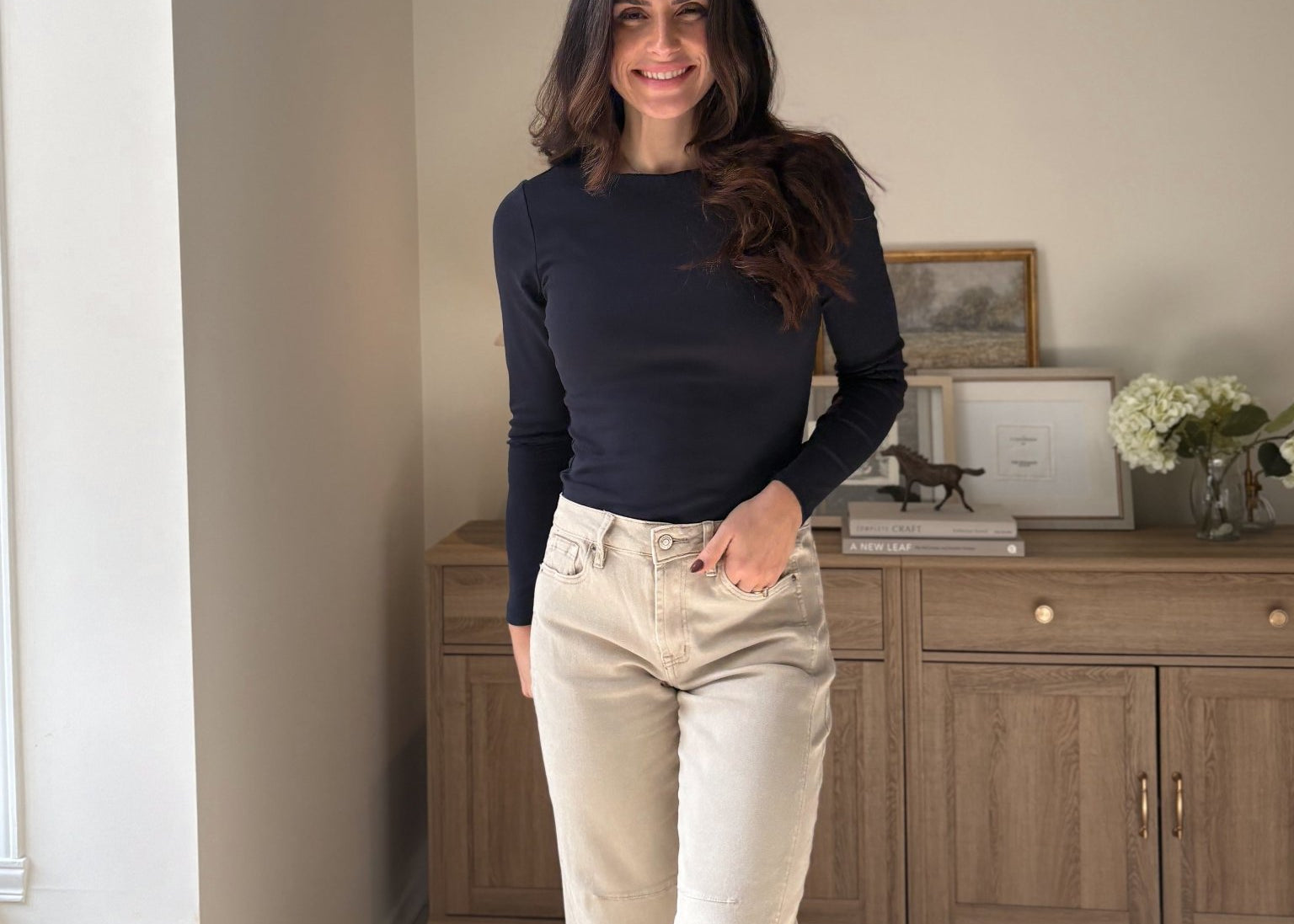 The 'Sunday Coffee Run' Barrel-leg Denim Pants - Love and Lee Apparel
