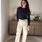 The 'Sunday Coffee Run' Barrel-leg Denim Pants - Love and Lee Apparel