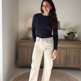 The 'Sunday Coffee Run' Barrel-leg Denim Pants - Love and Lee Apparel