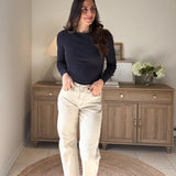 The 'Sunday Coffee Run' Barrel-leg Denim Pants - Love and Lee Apparel