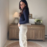 The 'Sunday Coffee Run' Barrel-leg Denim Pants - Love and Lee Apparel