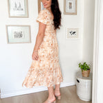 The Mila Floral Midi Long Sleeve Dress - Love and Lee Apparel