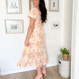 The Mila Floral Midi Long Sleeve Dress - Love and Lee Apparel